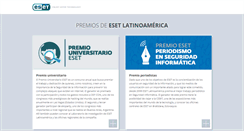 Desktop Screenshot of premios.eset-la.com